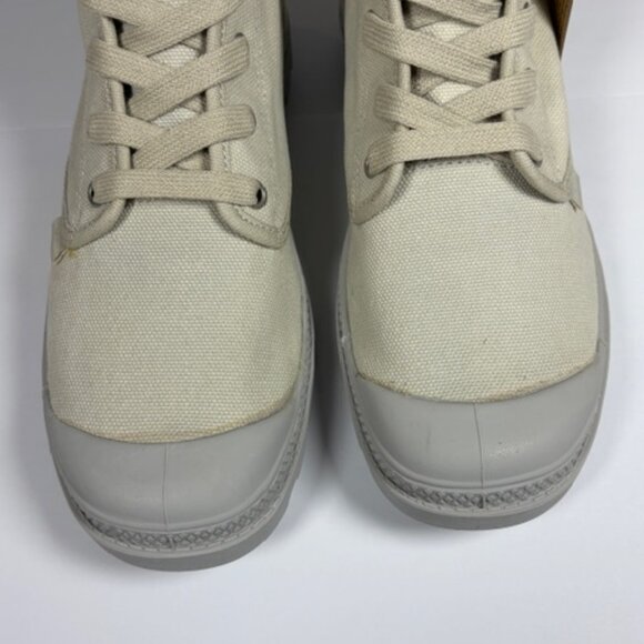 Palladium Baggy Boots Vapor Grey Canvas High Top Fold Down Men’s 7 Women’s 9 - Picture 6 of 16